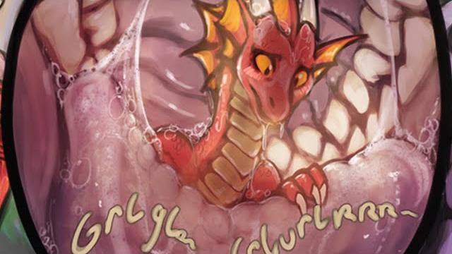 Inside the stomach of a dragon // vore comic