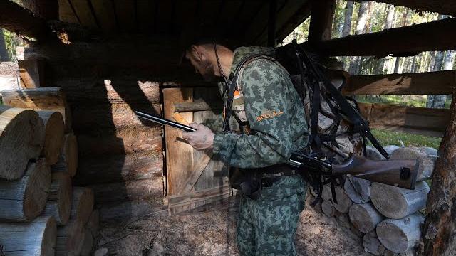 Медведица. охота на ближней избе. поход на заброшку. добыл мяса на ужин