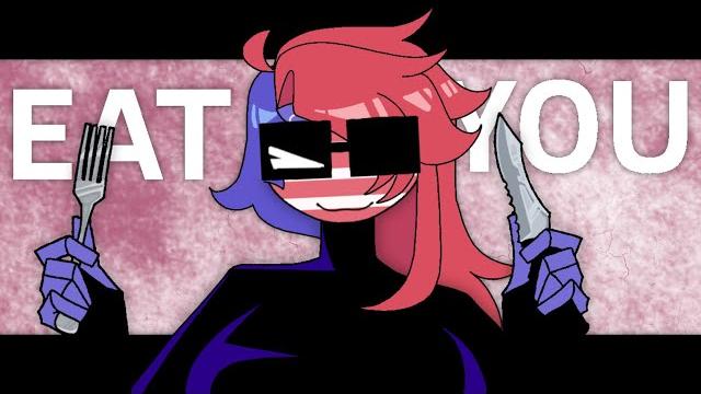 Eat you || animation meme || countryhumans america