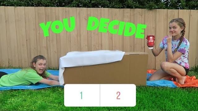 Try not to slide through the wrong mystery box (you decide) ~jacy and kacy