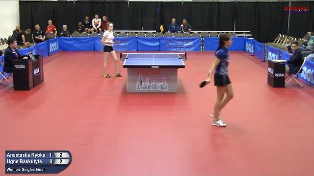 Anastasiia rybka vs ugne baskutyte - women singles final