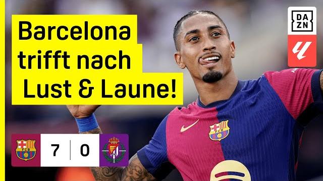 Raphinha, olmo & co liefern zaubershow: barcelona - valladolid | laliga | dazn highlights