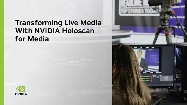 Transforming live media with nvidia holoscan for media