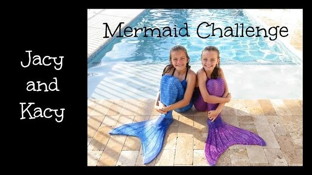 Mermaid challenge ~ jacy and kacy