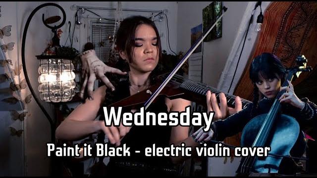 Wednesday paint it black electric violin cover - mia asano, rolling stones