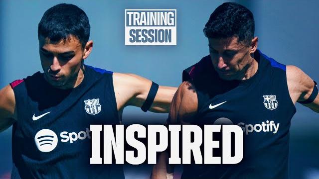 Time to prepare the catalan derby + araujo back at ciutat esportiva | fc barcelona training 🔵🔴