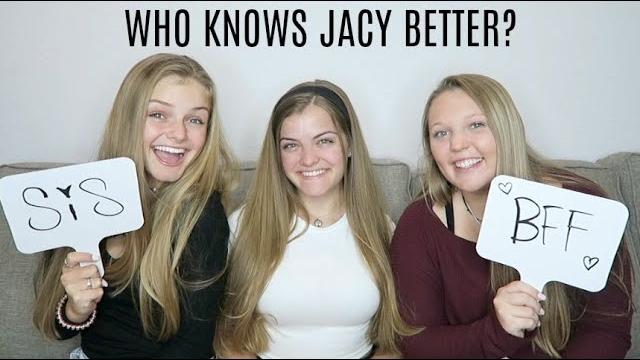 Who knows jacy better? sister vs best friend ~ sis vs bff ~ jacy and kacy