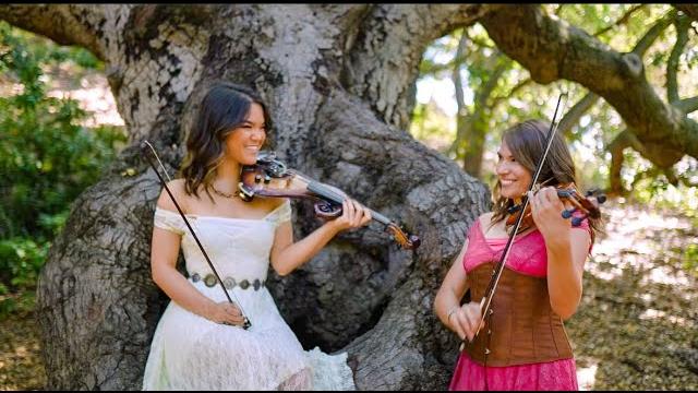 Kingdom dance (from tangled) violin duet - mia asano and taylor davis