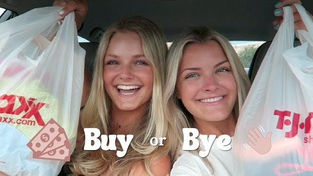 Buy or bye at tjmaxx - shopping challenge