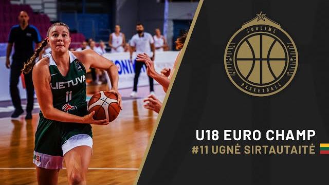 Ugne sirtautaite women's eurobasket 2022 spain vs lithuania fiba u18 european champ final highlights