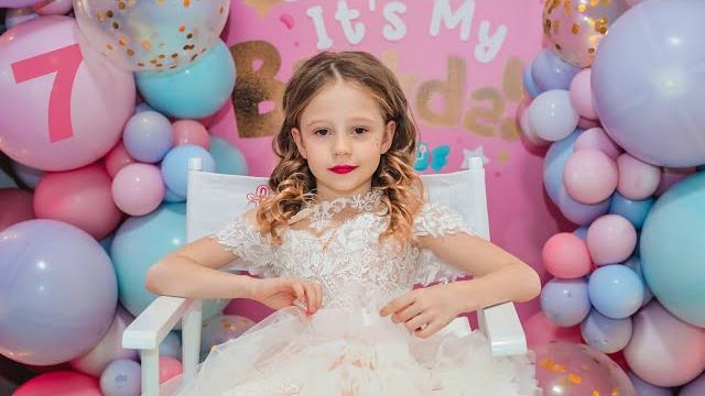 Nastya and her birthday party 7 years old