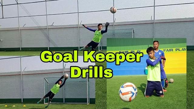 Goal keeper training || soccer goal keeper drills || kuki football || indian football