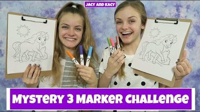 Mystery 3 marker challenge ~jacy and kacy