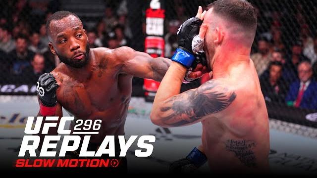 Ufc 296 highlights in slow motion!